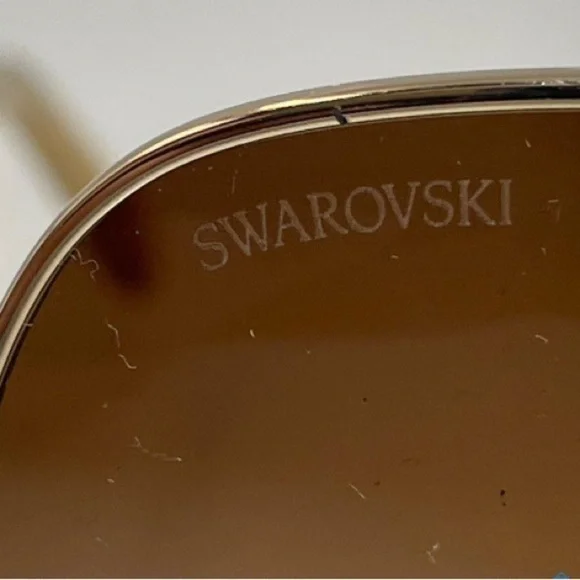 Swarovski butterfly pilot Women's Sunglasses with case - Picture 7 of 16